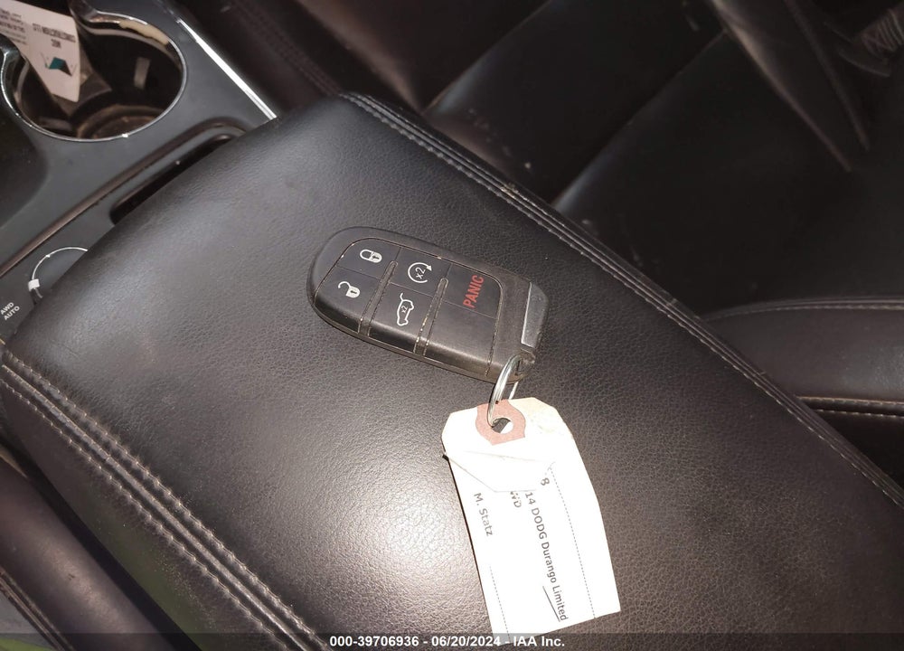 2014 DODGE DURANGO LIMITED VIN: 1C4SDJDTXEC301498