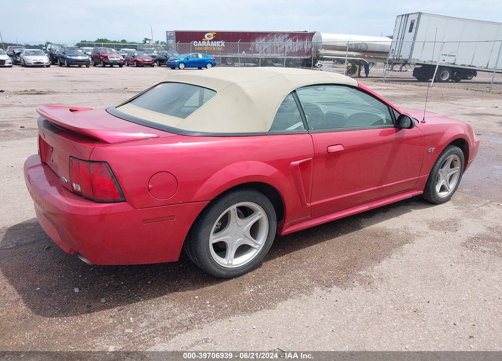 2000 FORD MUSTANG GT VIN: 1FAFP45X1YF283008