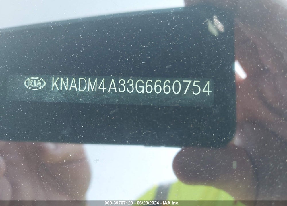 2016 KIA RIO LX VIN: KNADM4A33G6660754