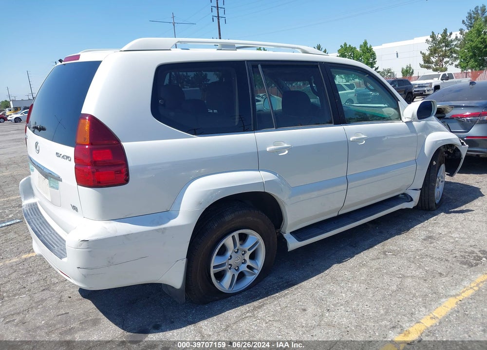 2005 LEXUS GX 470 VIN: JTJBT20X350086661