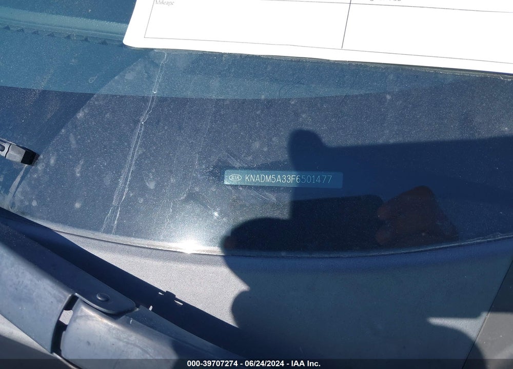 2015 KIA RIO LX VIN: KNADM5A33F6501477