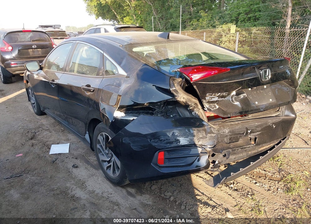 2018 HONDA CIVIC EX VIN: 19XFC2F78JE011354