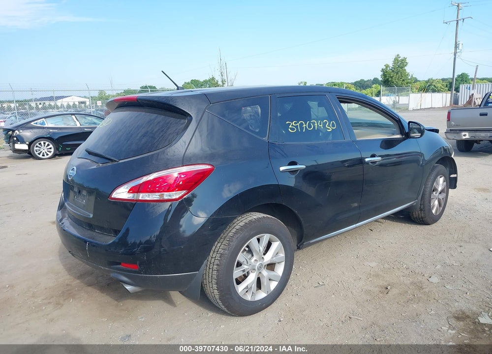 2014 NISSAN MURANO S VIN: JN8AZ1MU0EW404017