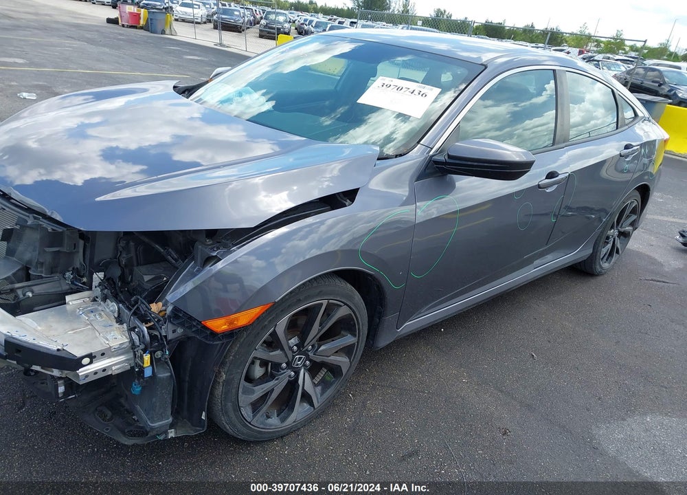 2020 HONDA CIVIC SPORT VIN: 2HGFC2F85LH521890