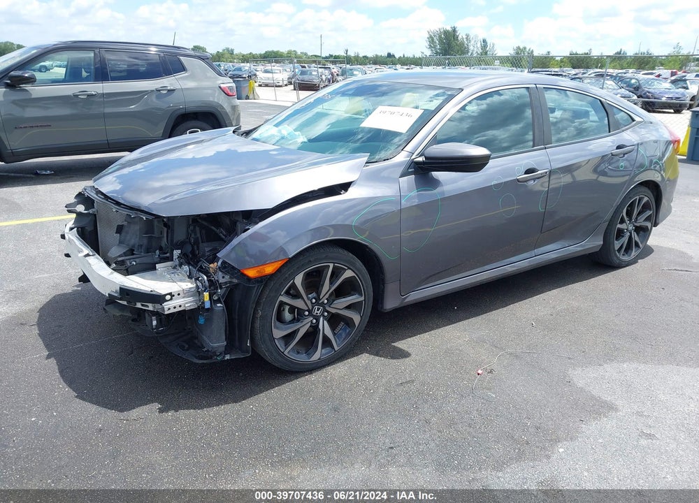 2020 HONDA CIVIC SPORT VIN: 2HGFC2F85LH521890