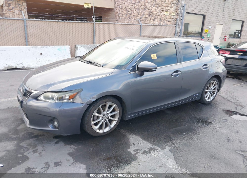 2012 LEXUS CT 200H PREMIUM VIN: JTHKD5BH4C2059931