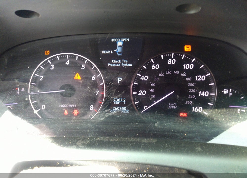 2007 LEXUS LS 460 VIN: JTHBL46F475044730