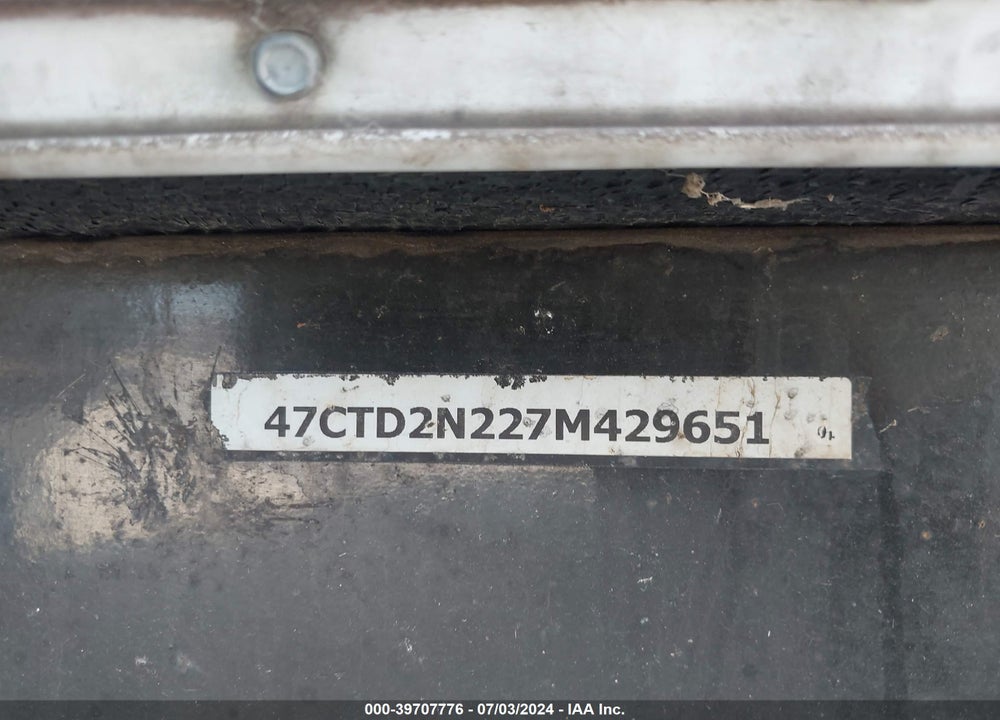 2007 DUTCHMEN LITE 26B VIN: 47CTD2N227M429651