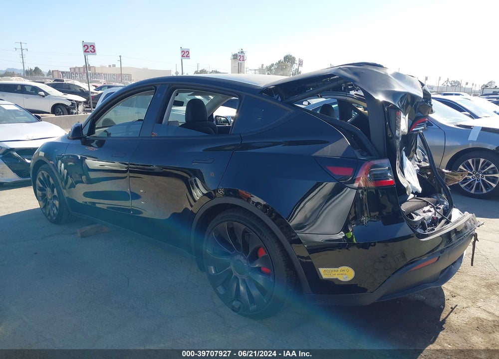 2022 TESLA MODEL Y PERFORMANCE DUAL MOTOR ALL-WHEEL DRIVE VIN: 7SAYGDEF3NF506291