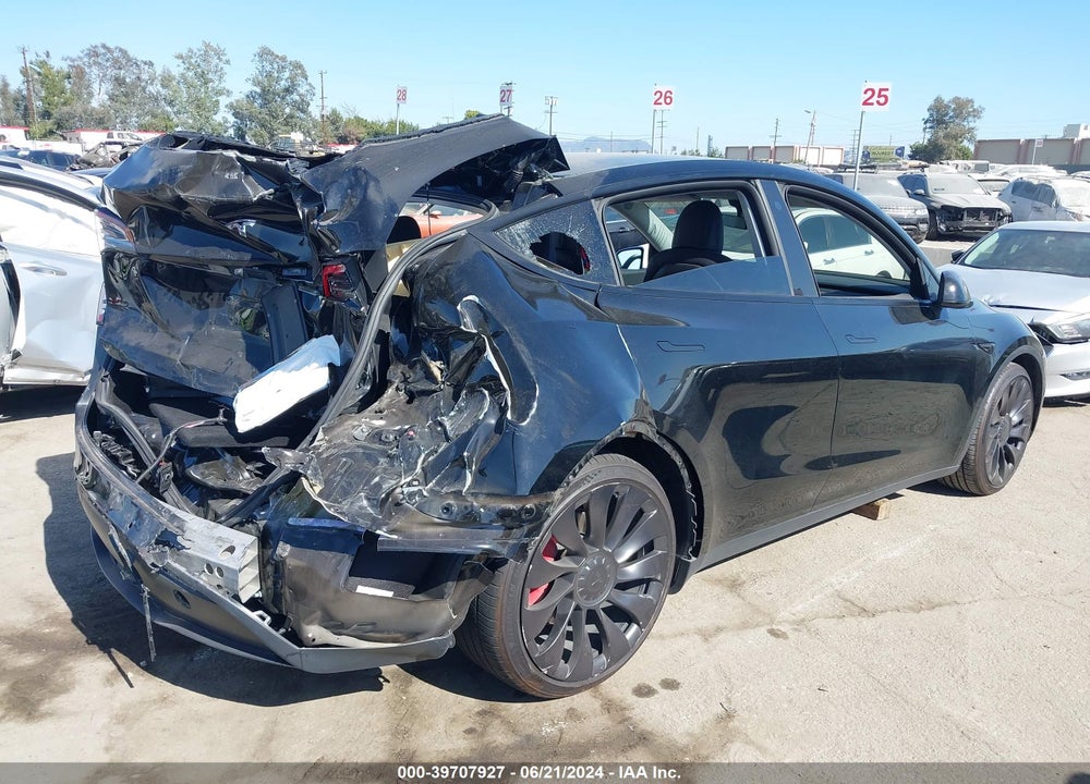 2022 TESLA MODEL Y PERFORMANCE DUAL MOTOR ALL-WHEEL DRIVE VIN: 7SAYGDEF3NF506291