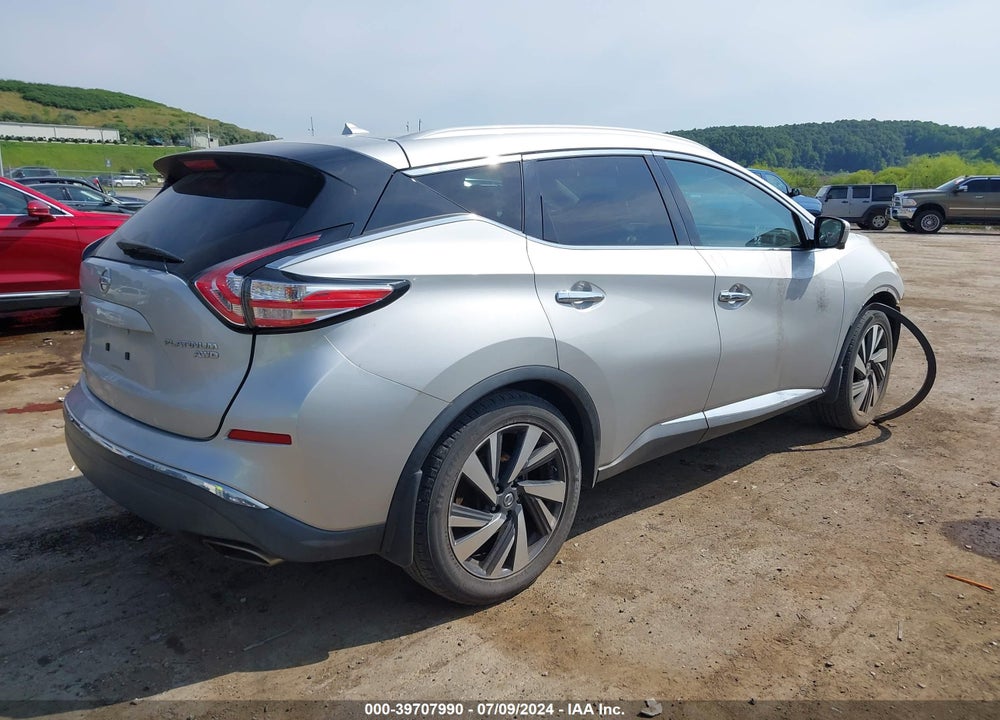 2016 NISSAN MURANO VIN: 5N1AZ2MH4GN124769