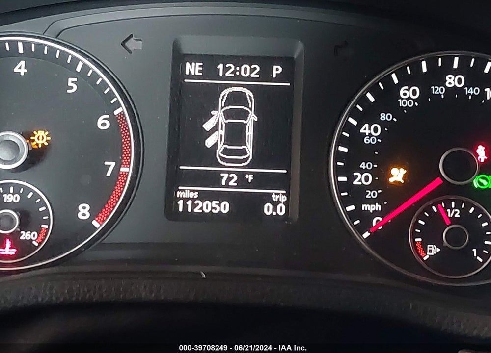 2012 VOLKSWAGEN PASSAT 2.5L SE VIN: 1VWBH7A33CC061846