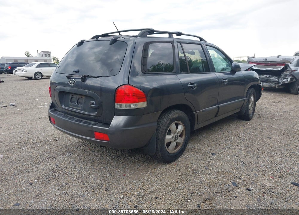 2005 HYUNDAI SANTA FE GLS VIN: KM8SC13D05U934935