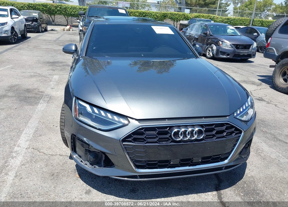 2022 AUDI A4 PREMIUM PLUS 45 TFSI S LINE QUATTRO S TRONIC VIN: WAUEAAF45NA037241