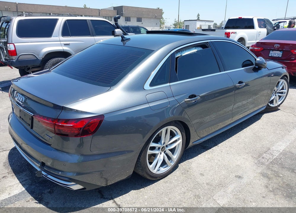 2022 AUDI A4 PREMIUM PLUS 45 TFSI S LINE QUATTRO S TRONIC VIN: WAUEAAF45NA037241