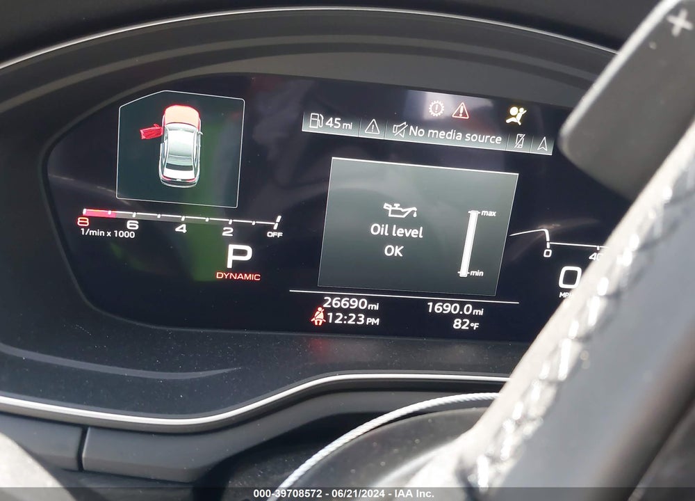 2022 AUDI A4 PREMIUM PLUS 45 TFSI S LINE QUATTRO S TRONIC VIN: WAUEAAF45NA037241