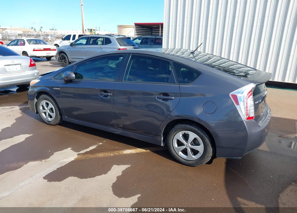 2013 TOYOTA PRIUS FIVE/FOUR/THREE/THREE SE/TWO VIN: JTDKN3DU6D5657628