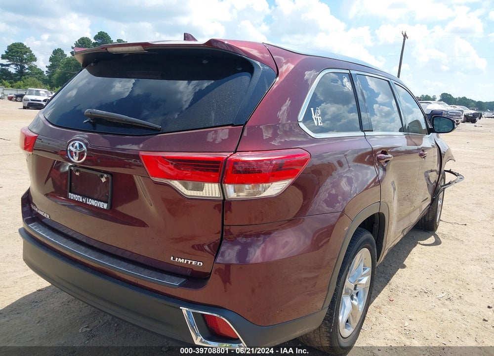 2017 TOYOTA HIGHLANDER LIMITED/LTD PLATINUM VIN: 5TDYZRFH0HS197299