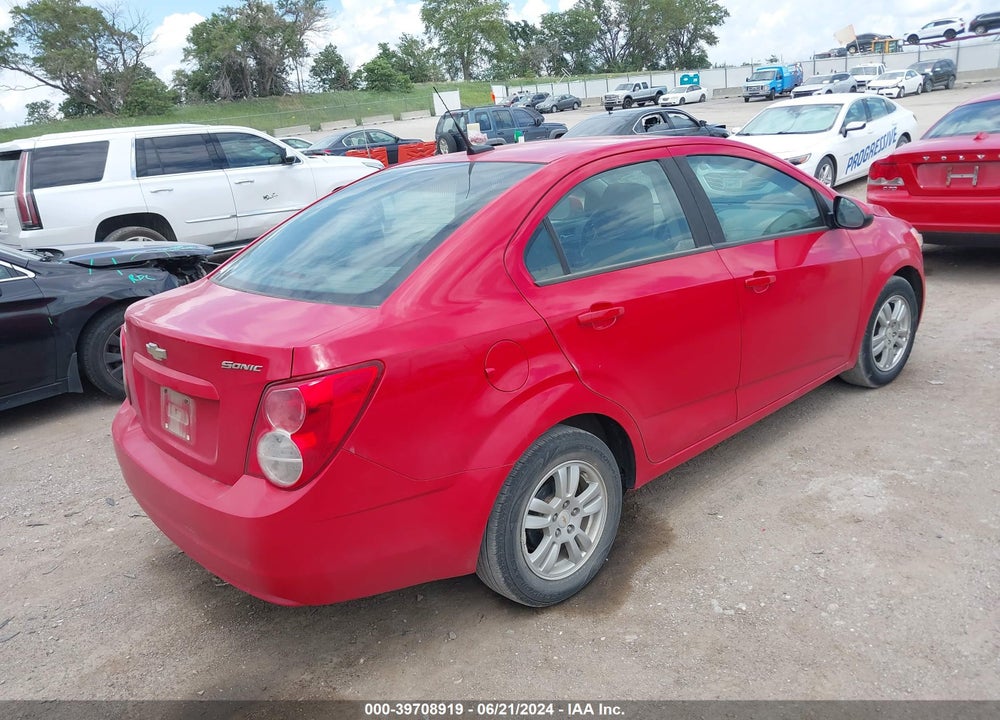 2012 CHEVROLET SONIC 1LS VIN: 1G1JB5SH7C4119748