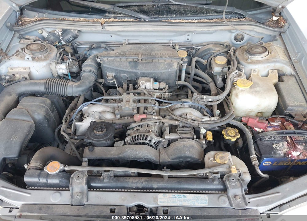 2002 SUBARU FORESTER L VIN: JF1SF63592G700259