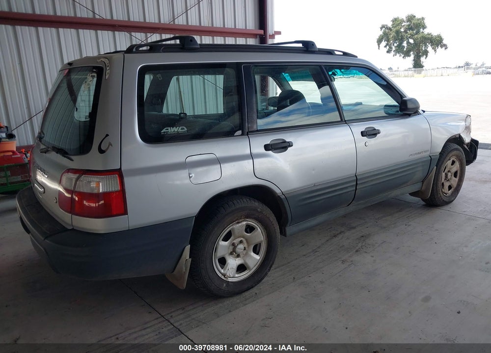 2002 SUBARU FORESTER L VIN: JF1SF63592G700259