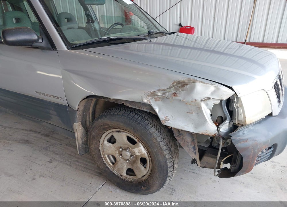 2002 SUBARU FORESTER L VIN: JF1SF63592G700259