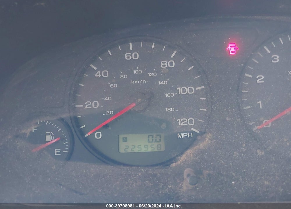 2002 SUBARU FORESTER L VIN: JF1SF63592G700259
