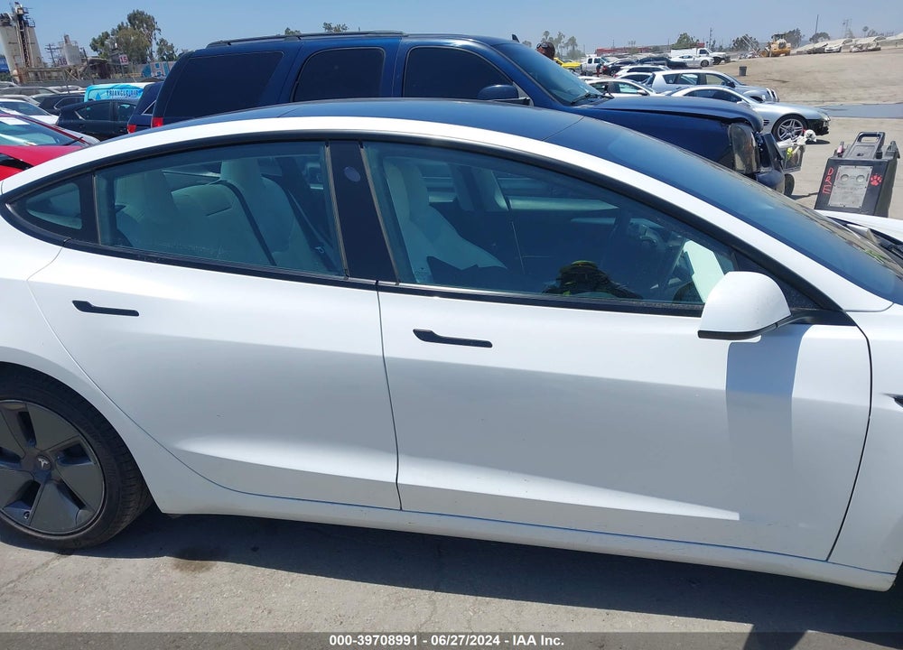 2021 TESLA MODEL 3 STANDARD RANGE PLUS REAR-WHEEL DRIVE VIN: 5YJ3E1EA9MF098023