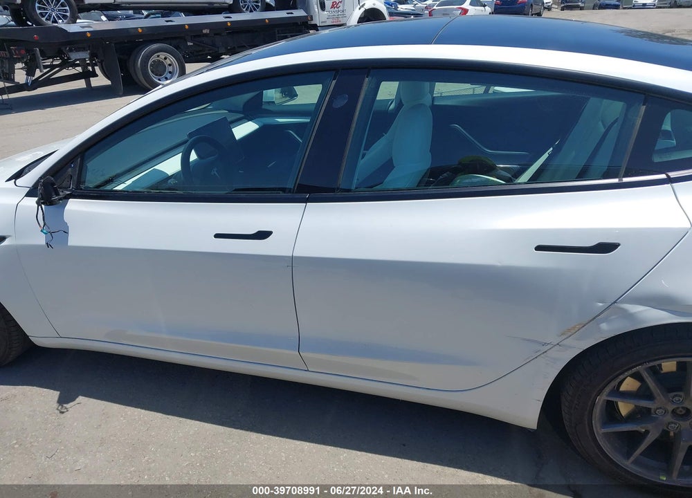2021 TESLA MODEL 3 STANDARD RANGE PLUS REAR-WHEEL DRIVE VIN: 5YJ3E1EA9MF098023