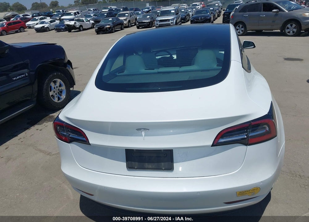 2021 TESLA MODEL 3 STANDARD RANGE PLUS REAR-WHEEL DRIVE VIN: 5YJ3E1EA9MF098023