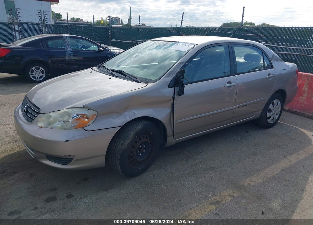 2003 TOYOTA COROLLA LE VIN: 2T1BR32E73C097779