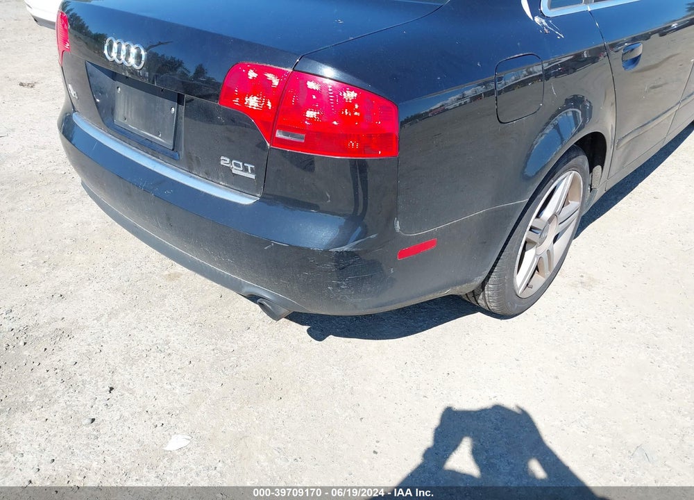 2007 AUDI A4 2.0T VIN: WAUDF78E77A018893