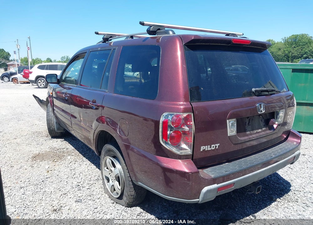 2008 HONDA PILOT EX-L VIN: 5FNYF18738B040188