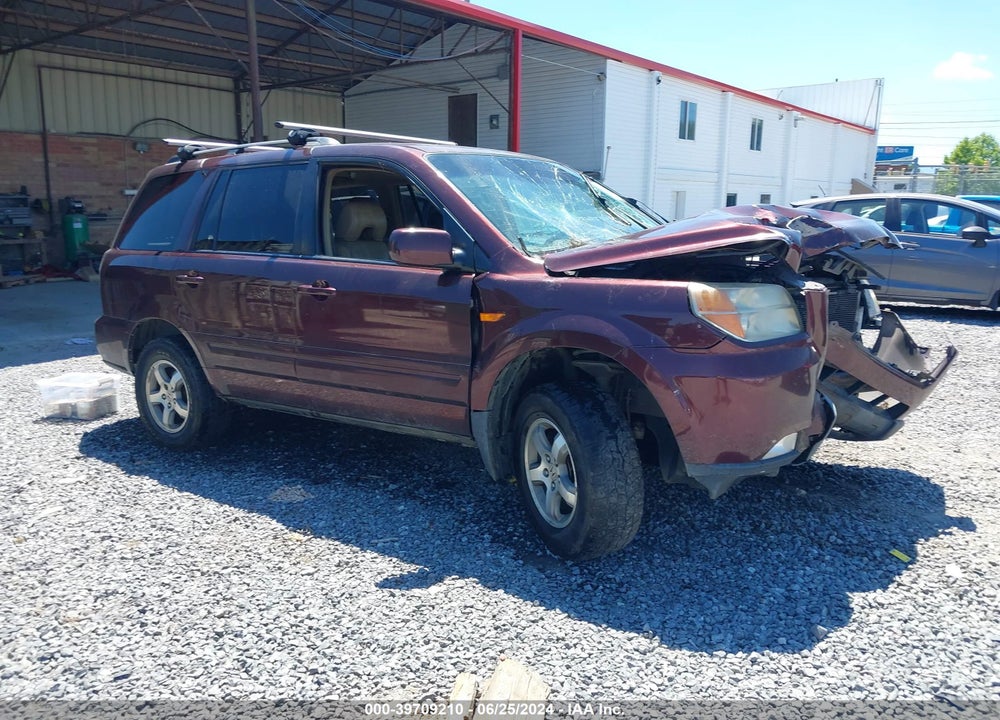 2008 HONDA PILOT EX-L VIN: 5FNYF18738B040188