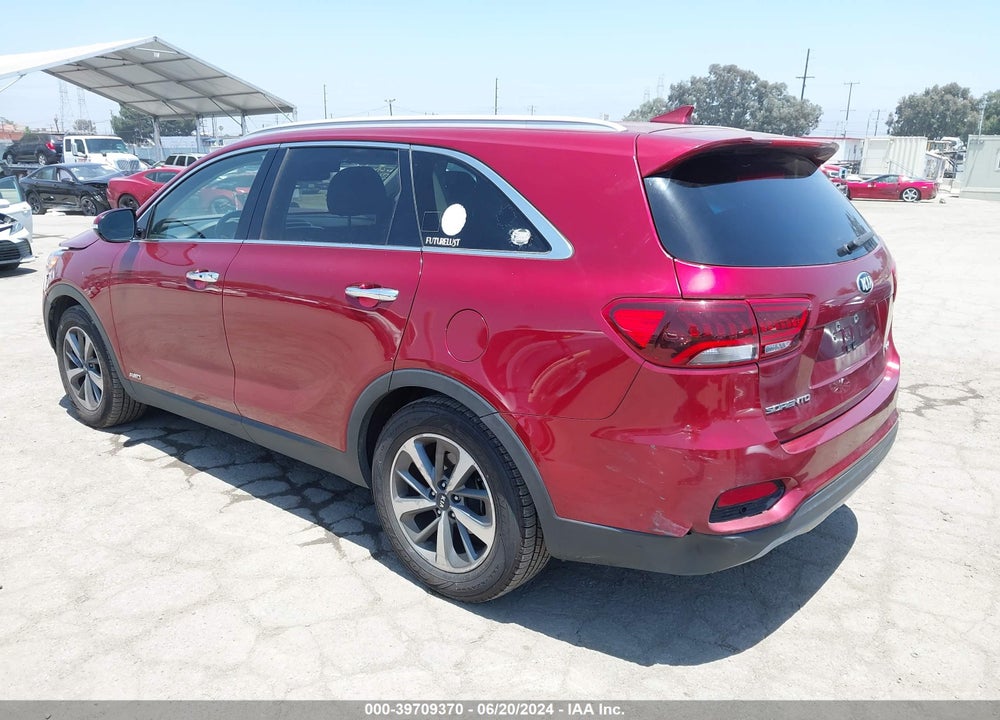 2019 KIA SORENTO 3.3L EX VIN: 5XYPHDA50KG465898