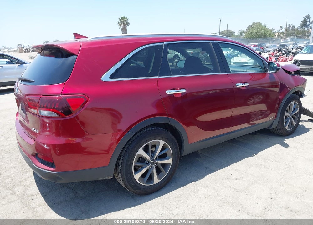2019 KIA SORENTO 3.3L EX VIN: 5XYPHDA50KG465898