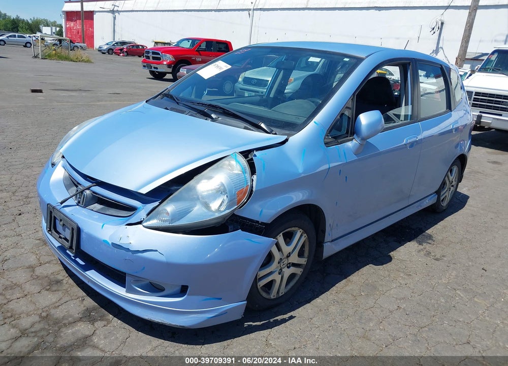 2008 HONDA FIT SPORT VIN: JHMGD38618S021242