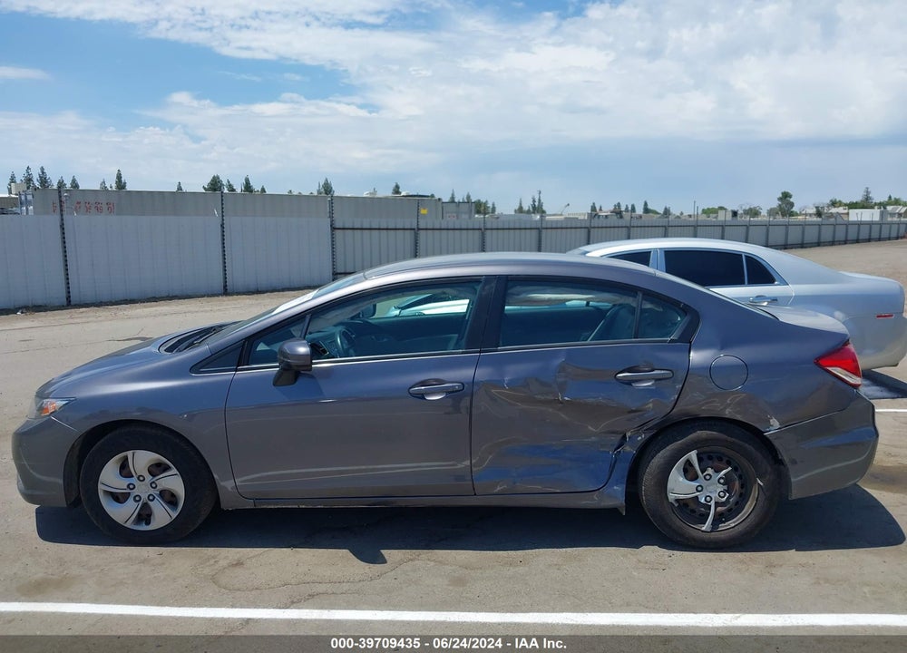2014 HONDA CIVIC LX VIN: 19XFB2F57EE240549