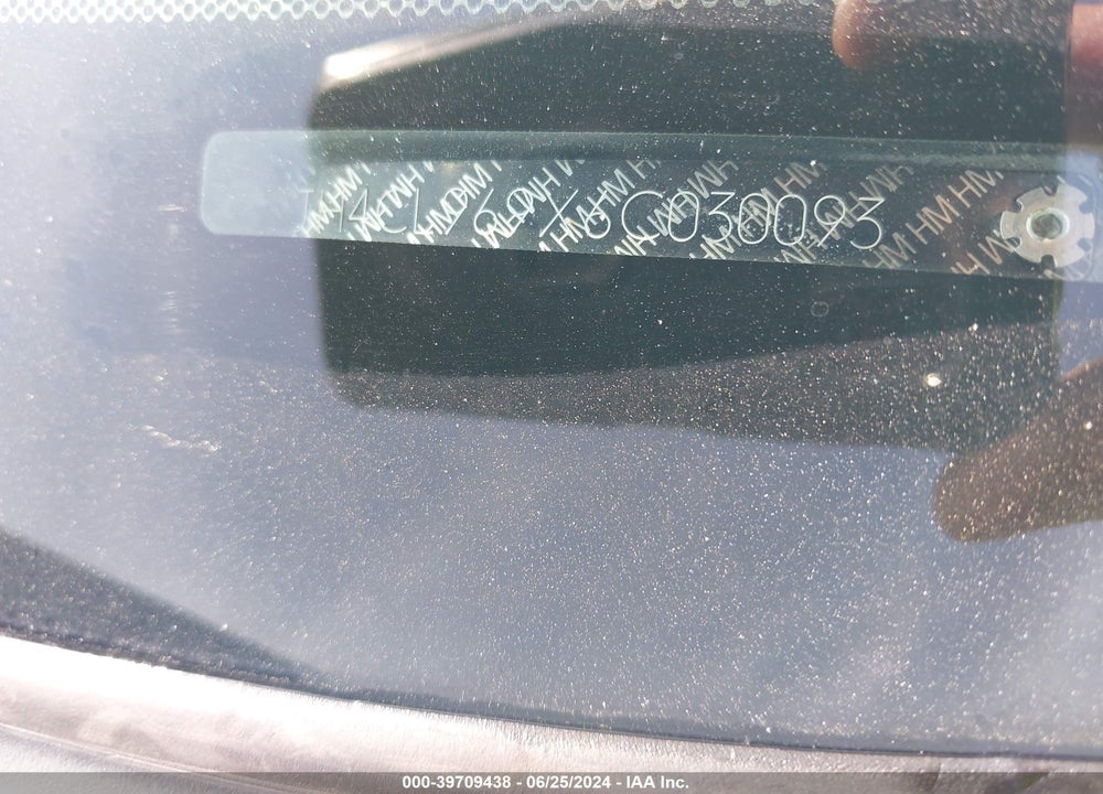 2006 ACURA TSX VIN: JH4CL969X6C030093
