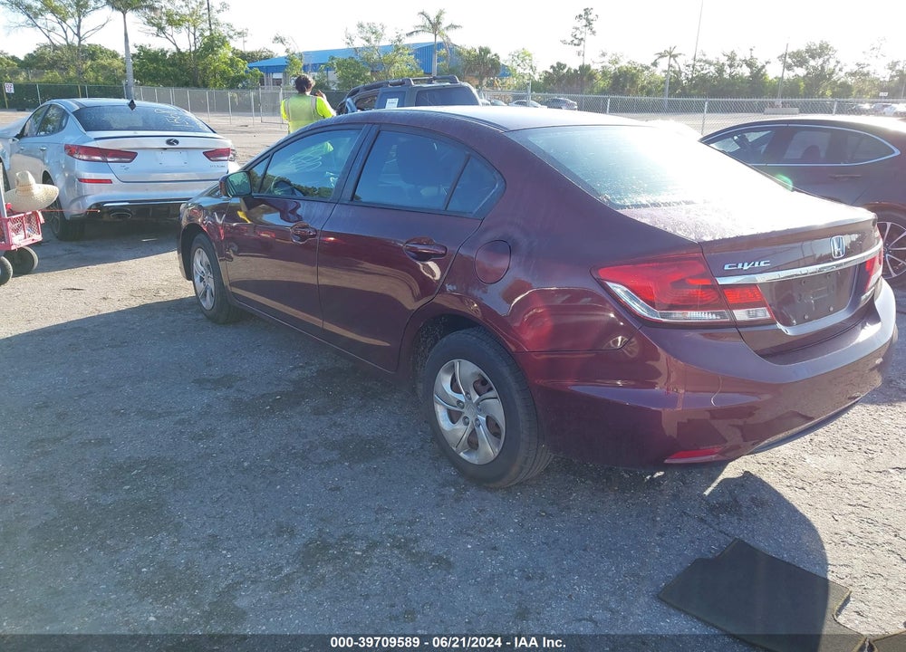 2015 HONDA CIVIC LX VIN: 19XFB2F53FE059885