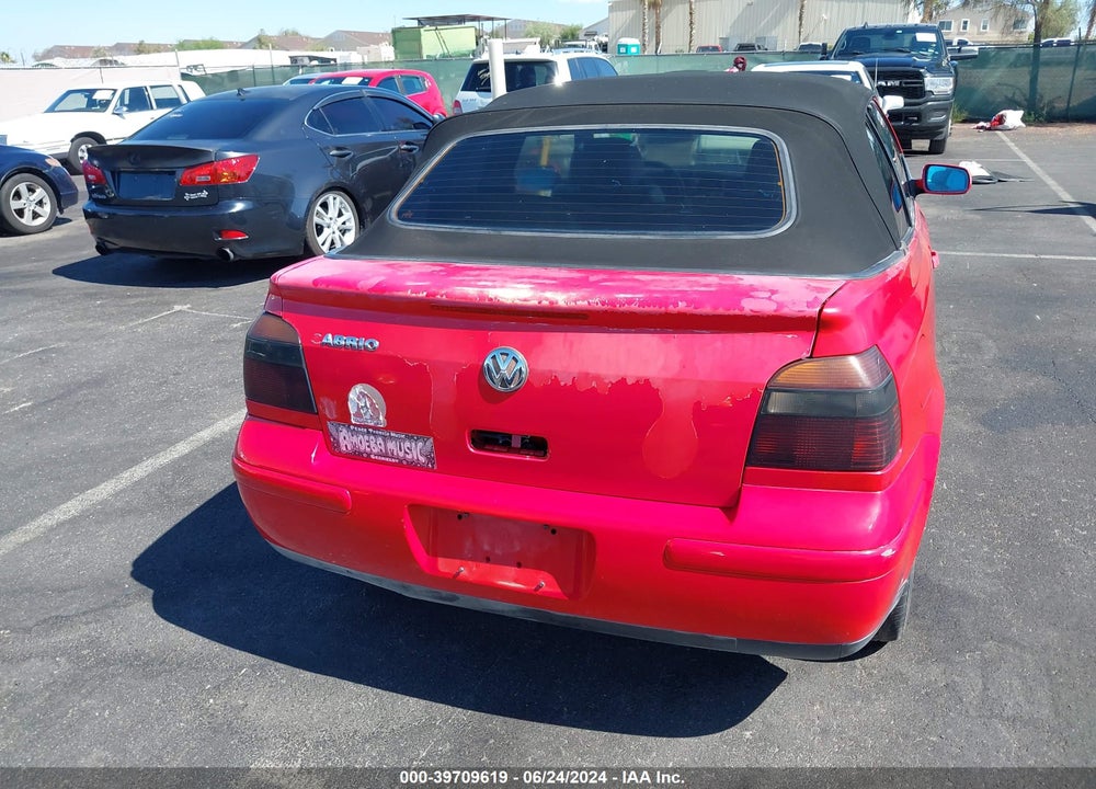 1999 VOLKSWAGEN CABRIO GLS VIN: 3VWDB61E1XM812565