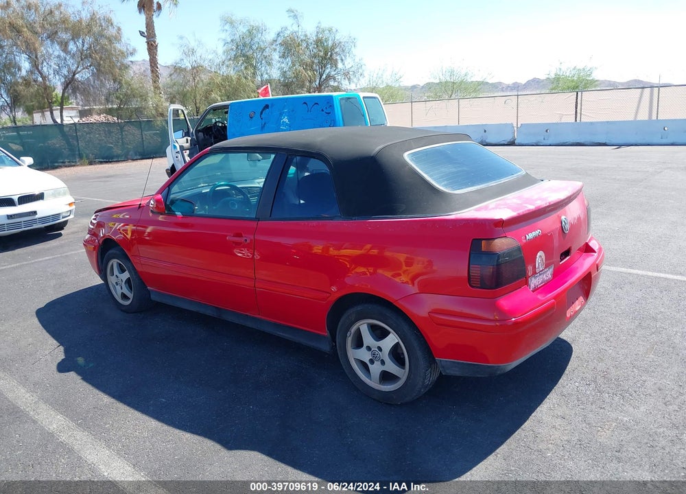 1999 VOLKSWAGEN CABRIO GLS VIN: 3VWDB61E1XM812565