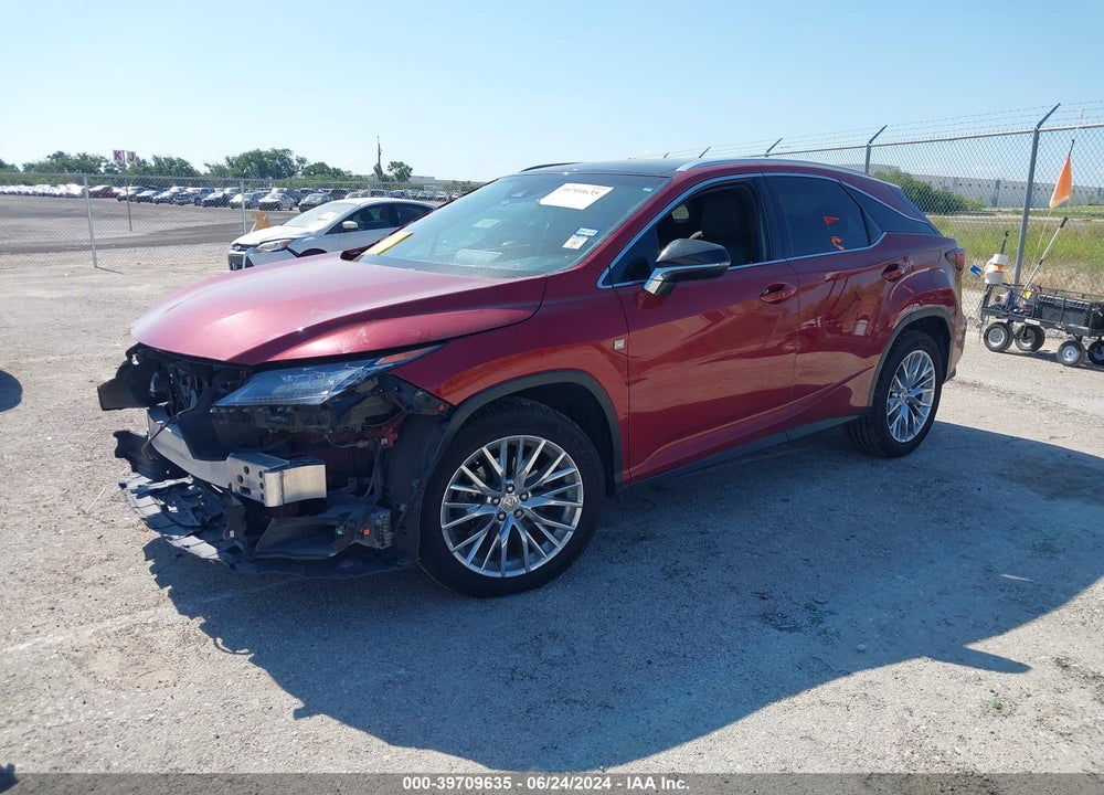 2016 LEXUS RX 350 F-SPORT VIN: 2T2BZMCA4GC031497