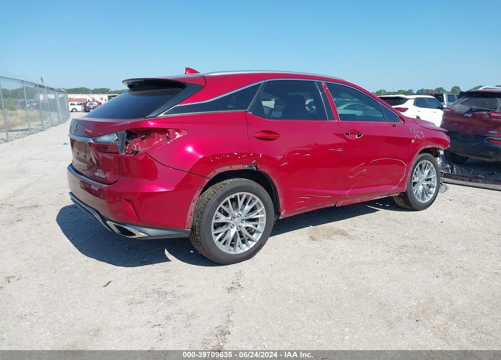 2016 LEXUS RX 350 F-SPORT VIN: 2T2BZMCA4GC031497