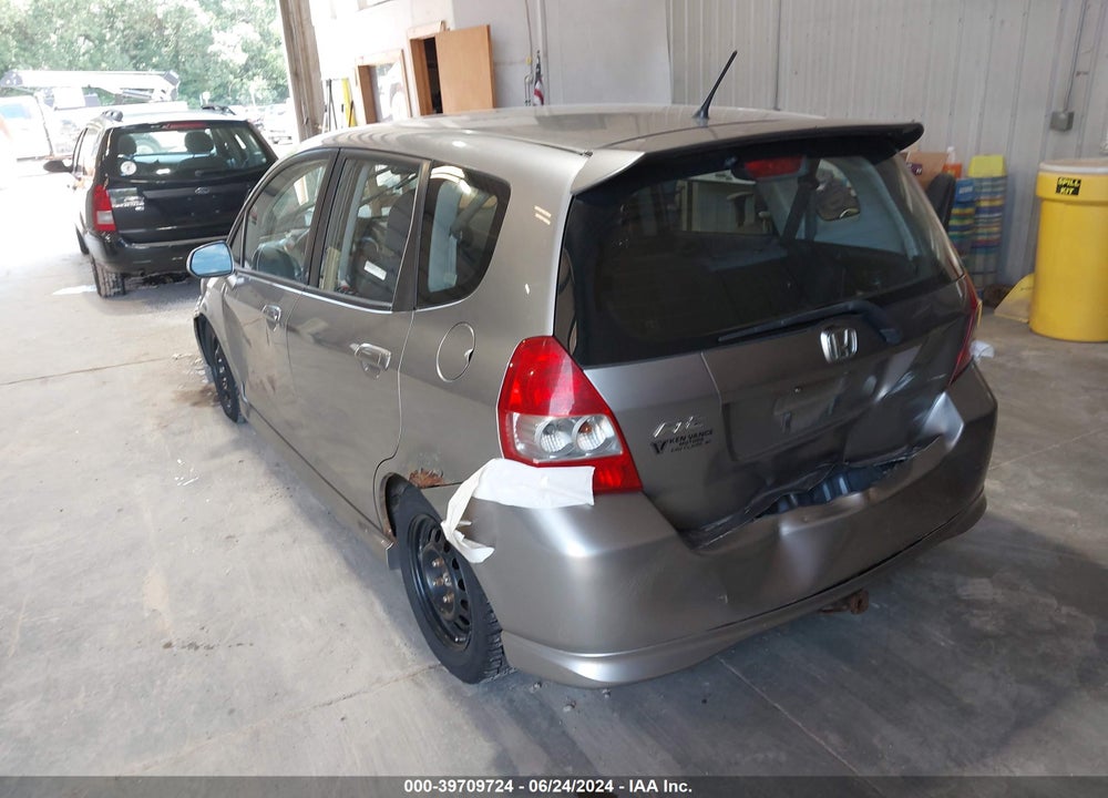 2008 HONDA FIT SPORT VIN: JHMGD37618S006354