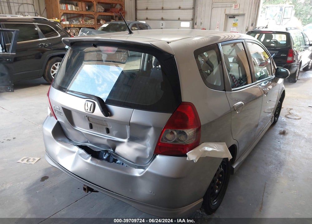 2008 HONDA FIT SPORT VIN: JHMGD37618S006354
