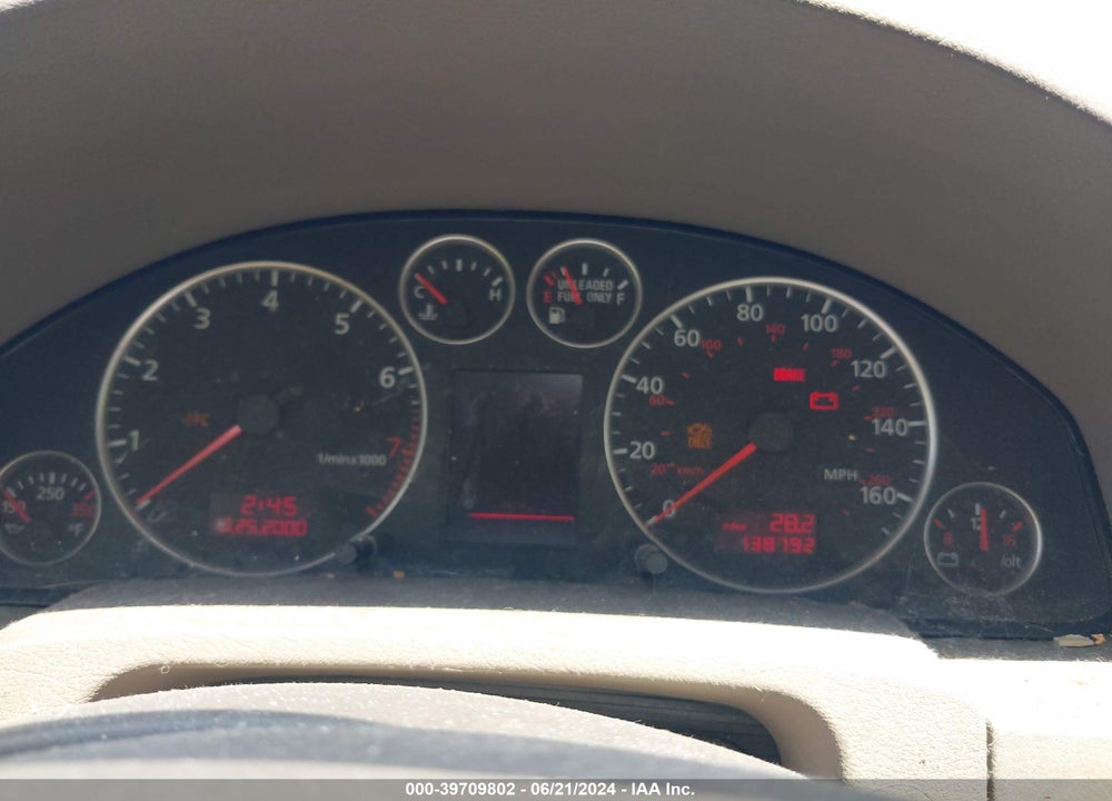 2002 AUDI A6 2.7T VIN: WAULD64B72N066340