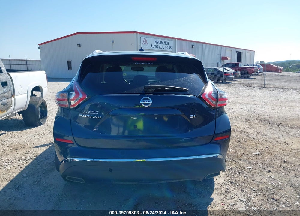 2015 NISSAN MURANO SL VIN: 5N1AZ2MG6FN281452
