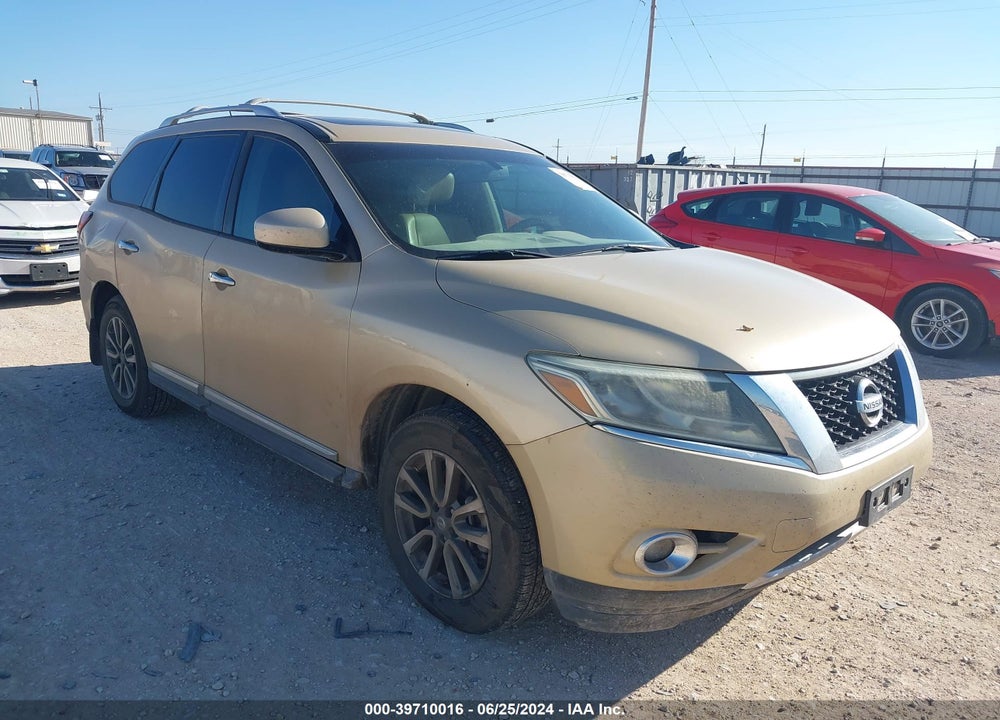 2013 NISSAN PATHFINDER SL VIN: 5N1AR2MN3DC641221