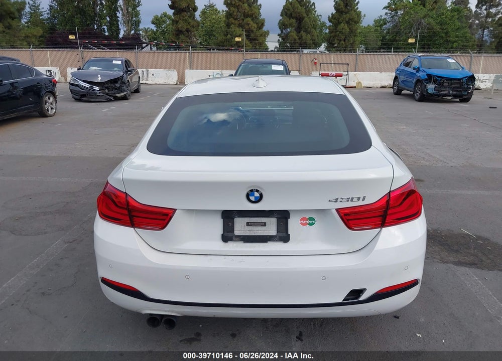 2018 BMW 430I GRAN COUPE VIN: WBA4J1C55JBG80494